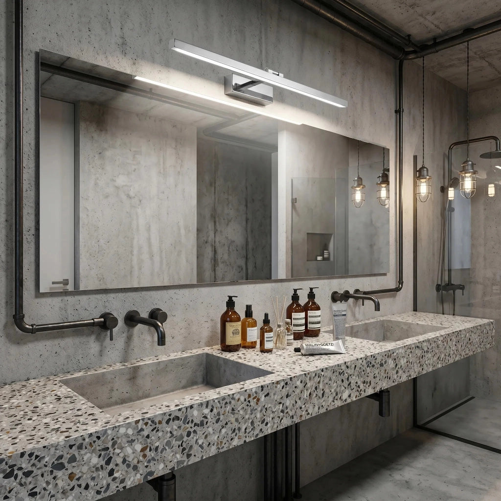 Applique Da Bagno Led APP1859-1W 80 Cm Chrome
