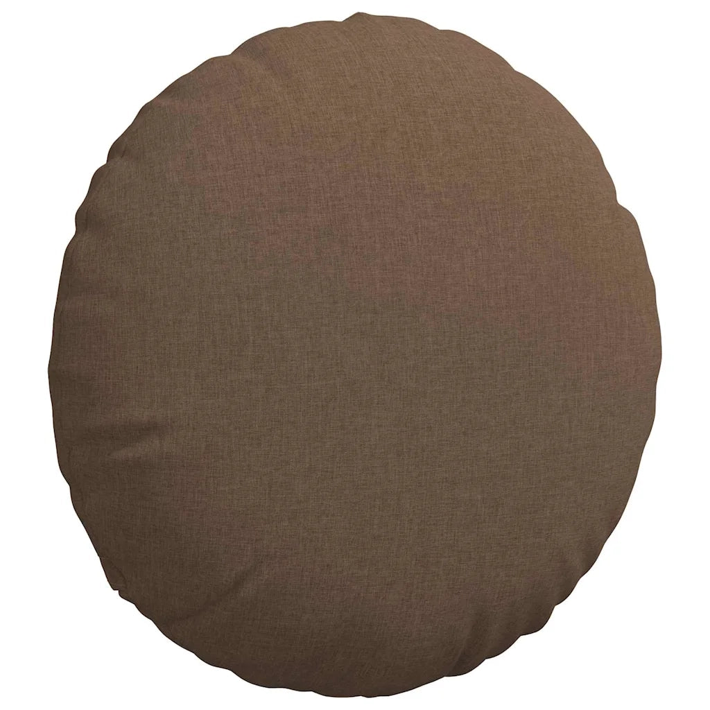 Cuscini per Seduta 2 pcs Marrone Ø80 x 29 cm Tessuto 42014235