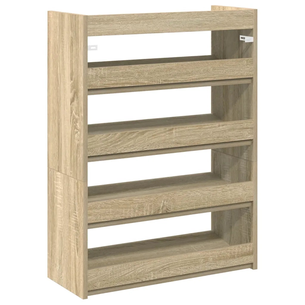 Scarpiera Rovere Sonoma 60x25x81 cm in Legno Multistrato 859880