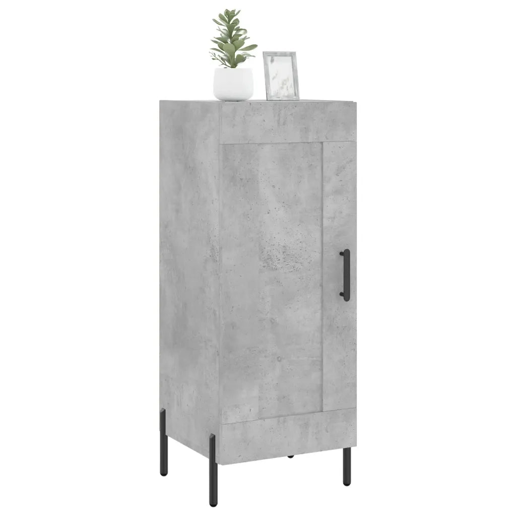 Credenza Grigio Cemento 34,5x34x90 cm in Legno Multistrato 830456