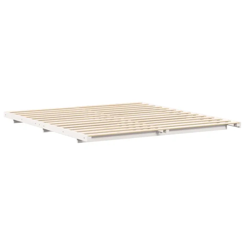 Struttura letto a terra Bianco 200 x 210 cm