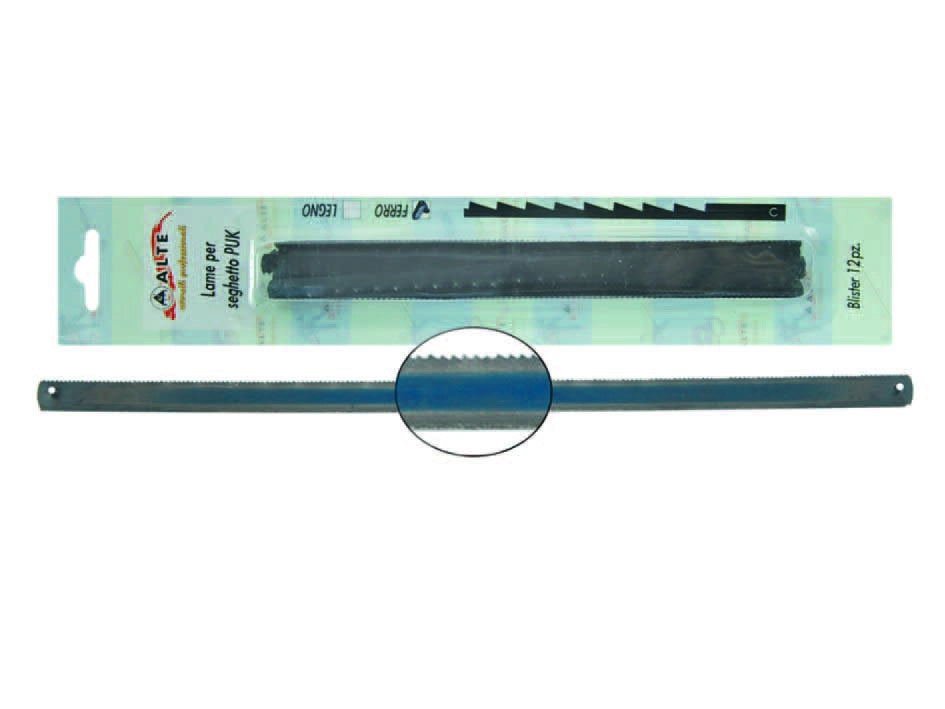 LAME PER SEGHETTO PUK PER FERRO- - mm.150 - 12 pezzi ALTE