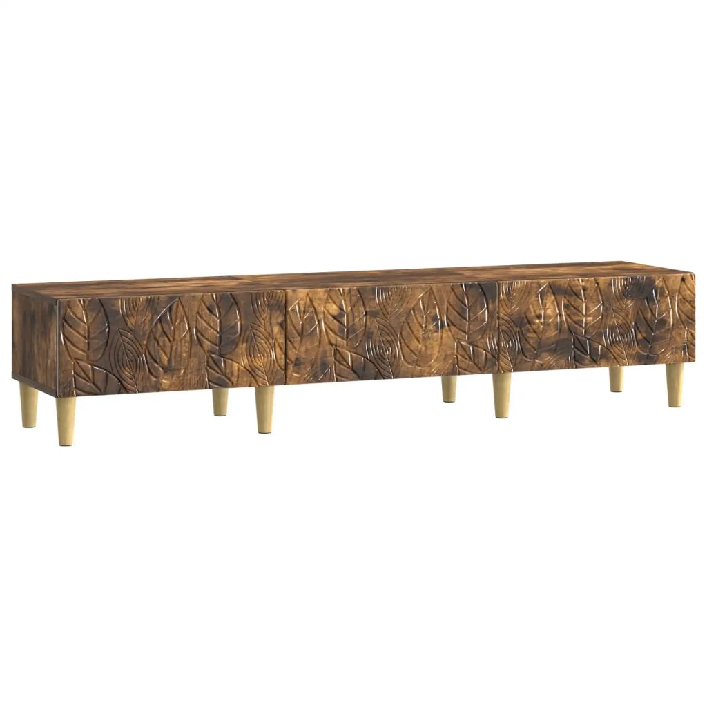 Mobile TV | Armadietto TV | Mobile Porta TV 147 x 34,5 x 30 cm Rovere Fumo Legno ingegnerizzato