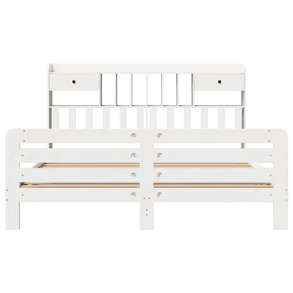 Giroletto con Libreria senza Materasso 180x200 cm in Legno Pino 3309972