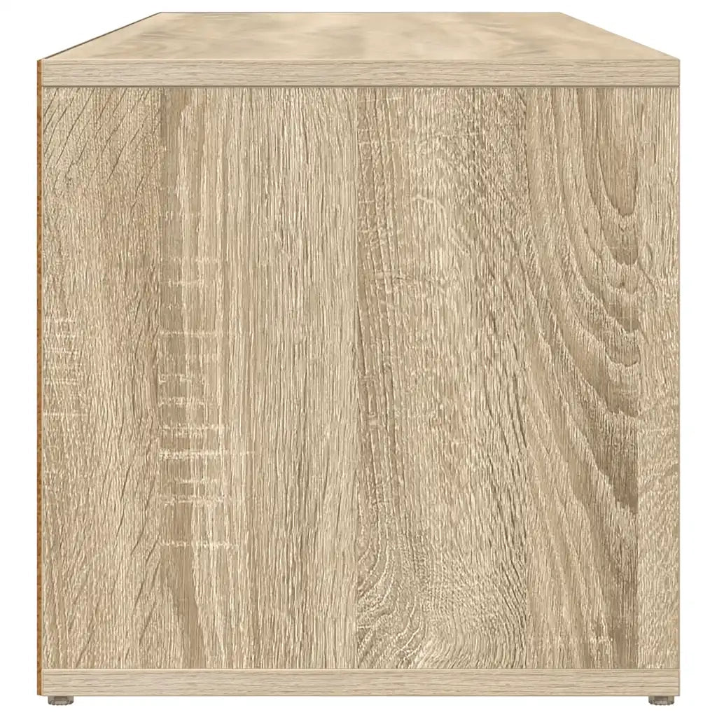 Panca Porta Scarpe | Scarpiera | Mobile per scarpe Rovere Sonoma 105x35x35 cm Legno Multistrato