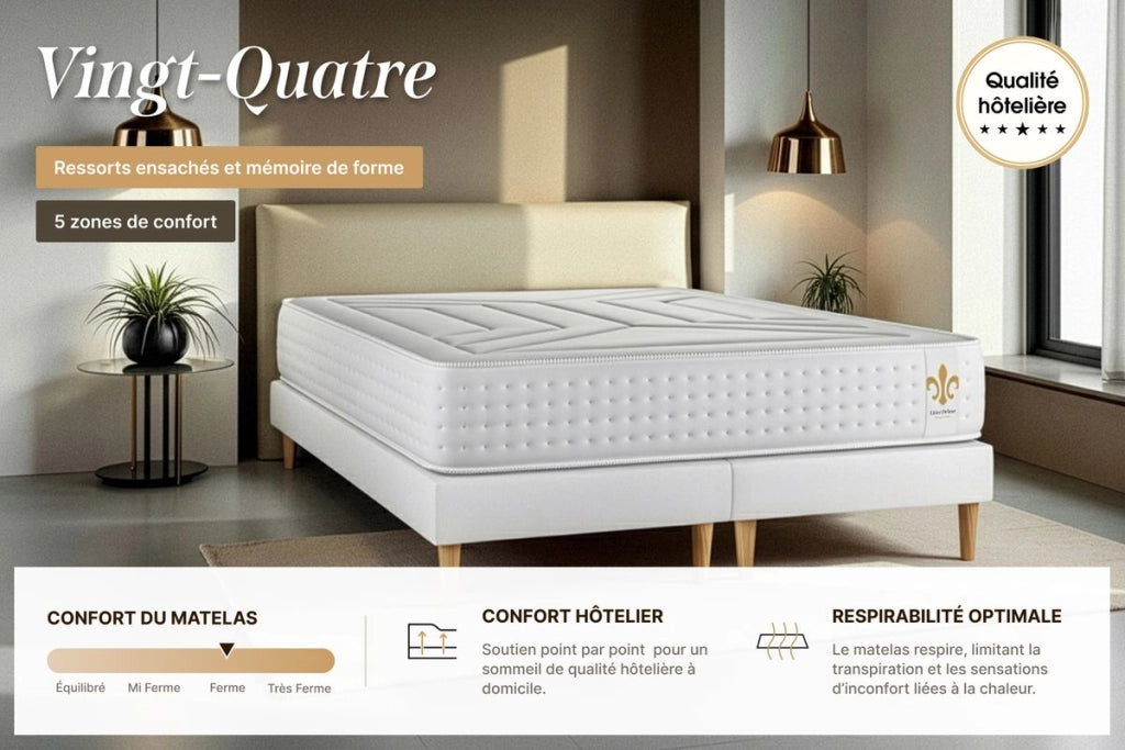 Materasso e base 90x190 cm - Vingt-Quatre