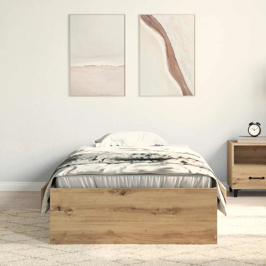 Struttura del letto Rovere artigianale 100 x 200 cm 3333982