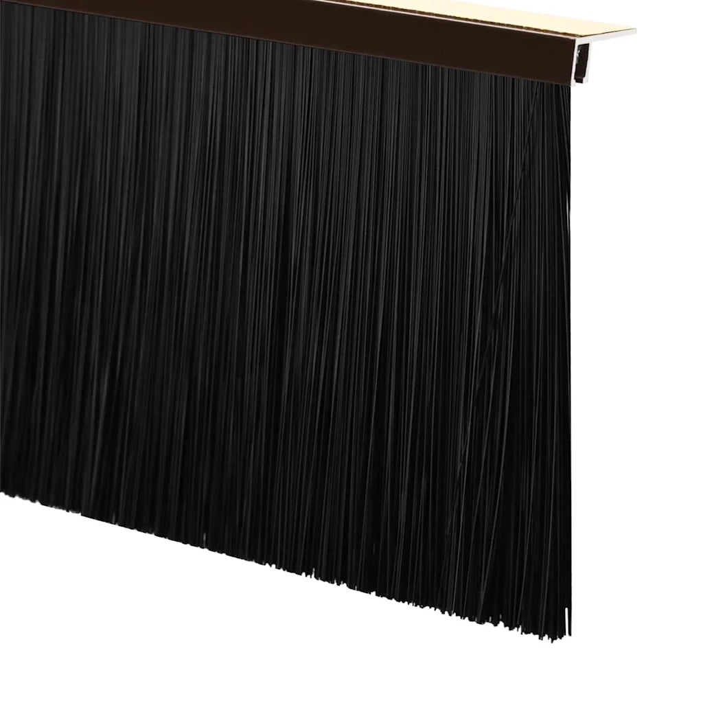 Spazzole per porte autoadesive 2 pcs Marrone 100 cm 42019429