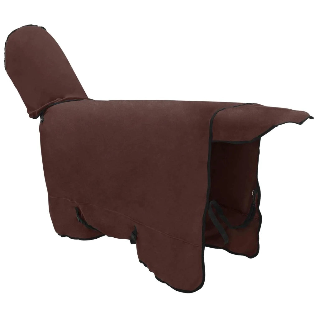 Coperta per Cavalli Marrone Scuro Completo 155 cm Poliestere CFW4082358