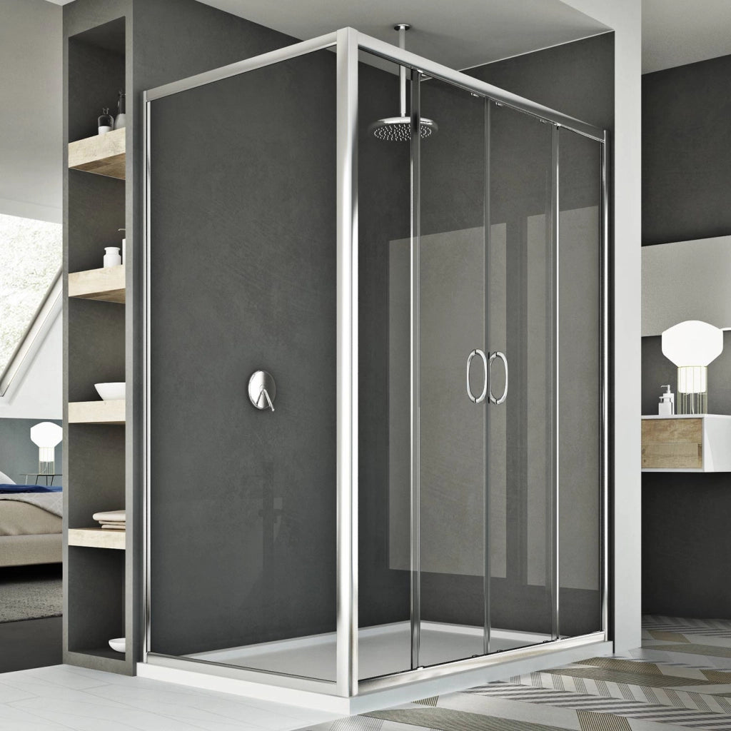 Box Doccia 70x160 CM H185 trasparente mod. Replay Duo 2 Ante