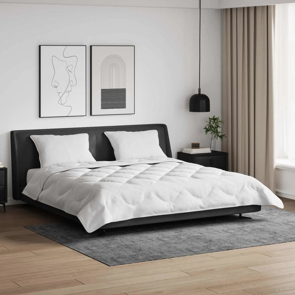 Duvet Estivo con cuscino 3 pcs Bianco Microfibra 3377321