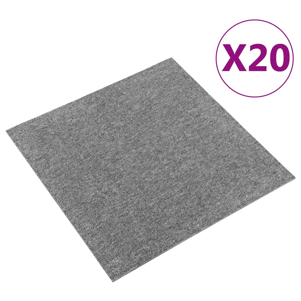 Tappeto 20 pz Grigio 50 x 50 cm 100% Polipropilene