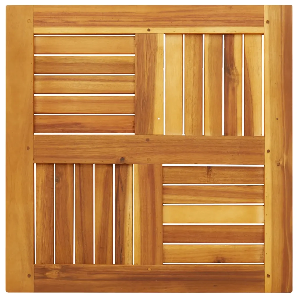 Piano per Tavolo 60x60x2 cm Quadrato Legno Massello di Acacia 4004254
