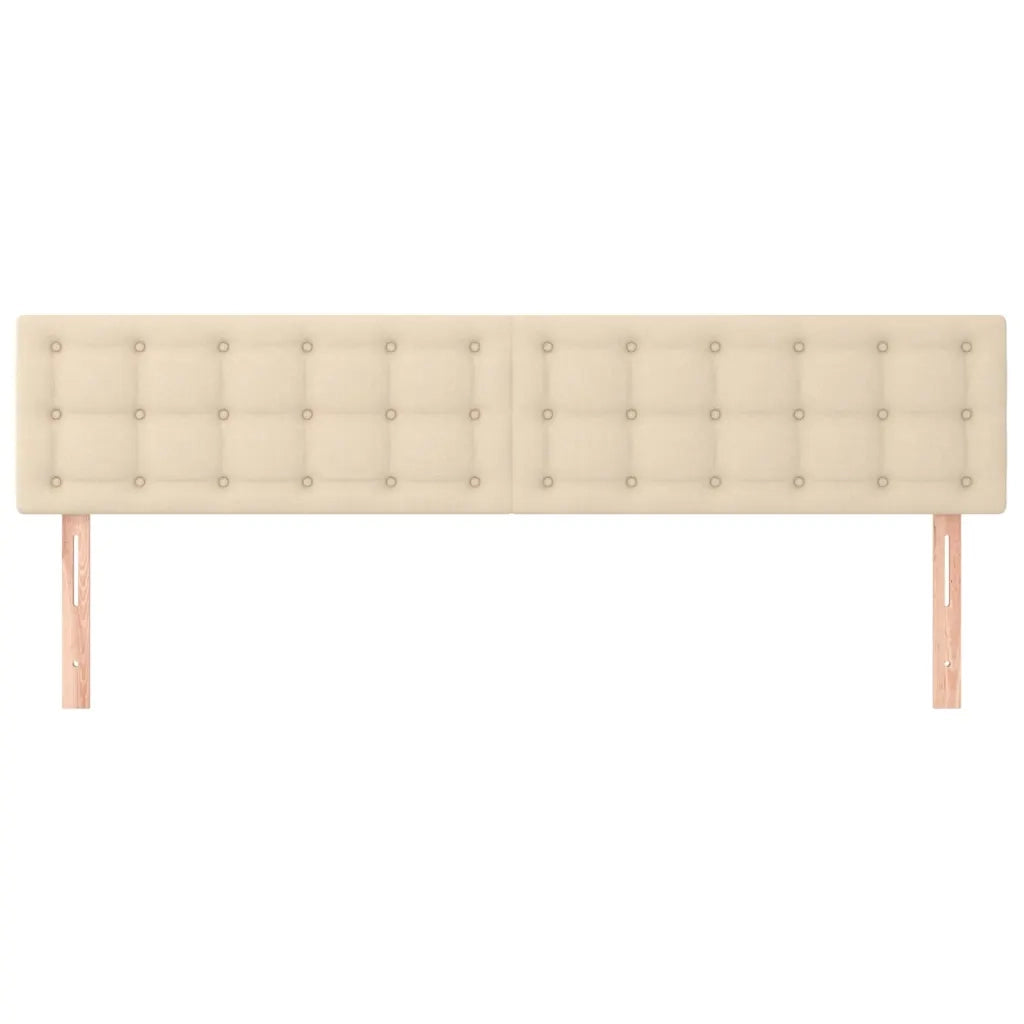 Testiera | Testata Crema 200x5x78/88 cm in Tessuto
