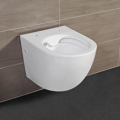 Wc sospeso salvaspazio Rimless in ceramica lucida serie Tokyo