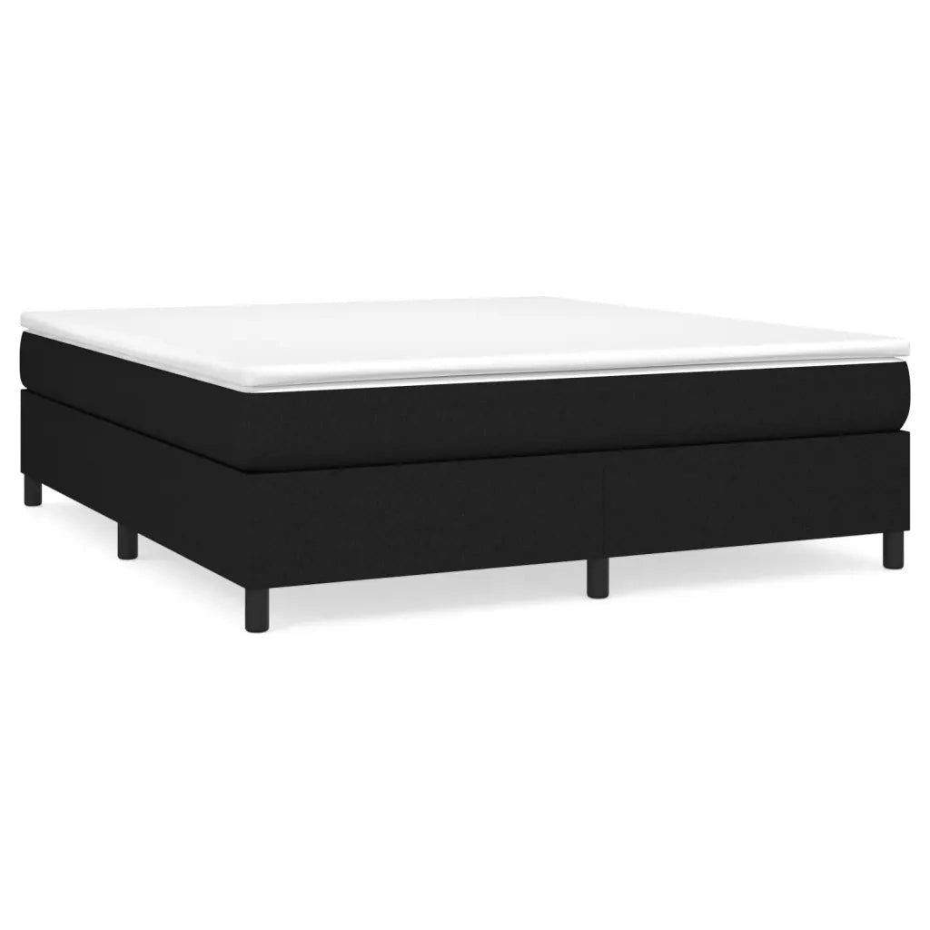 Struttura Letto a Rete a Molle Nero 180x200 cm in Tessuto 3120880