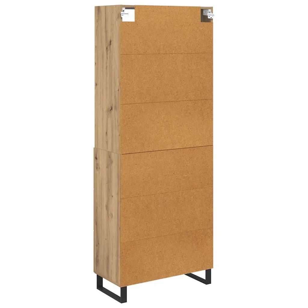 Credenza 2 pcs Rovere artigianale Legno multistrato 3415900