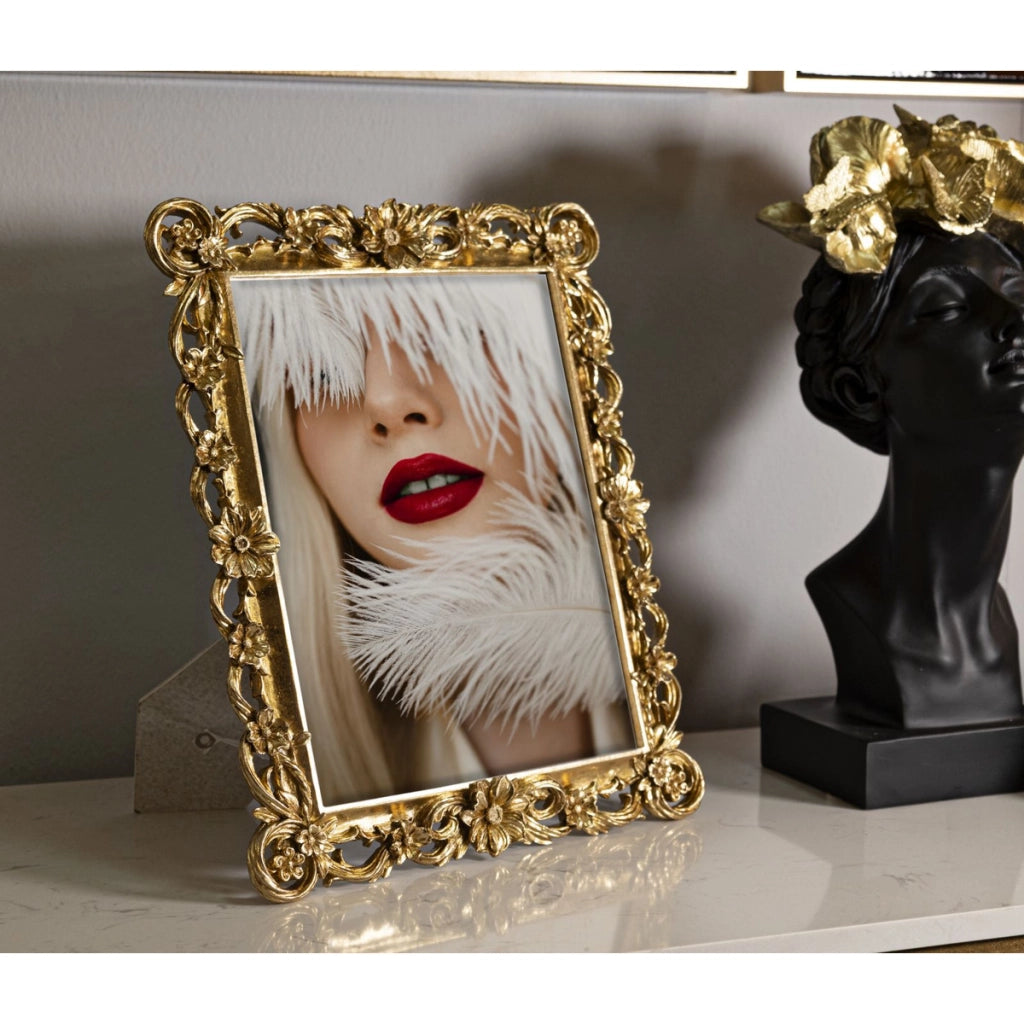 Cornice portafoto Classic oro dal profilo tradizionale 20x25 cm