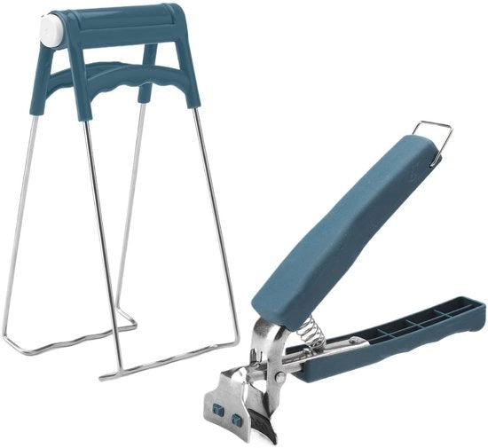 Set di taglie per pizza in acciaio inossidabile - 2 pezzi - Maniglia antiscivolo - Protezione contro la bruciatura - Resistente al lavaggio in lavastoviglie - Aiuto in cucina - Accessorio per cucina