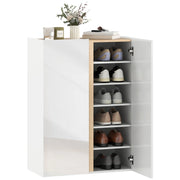 Scarpiera 6 Ripiani con Ante Soft-Close ¨C zephmum ¨C Legno Bianco 80x30x100
