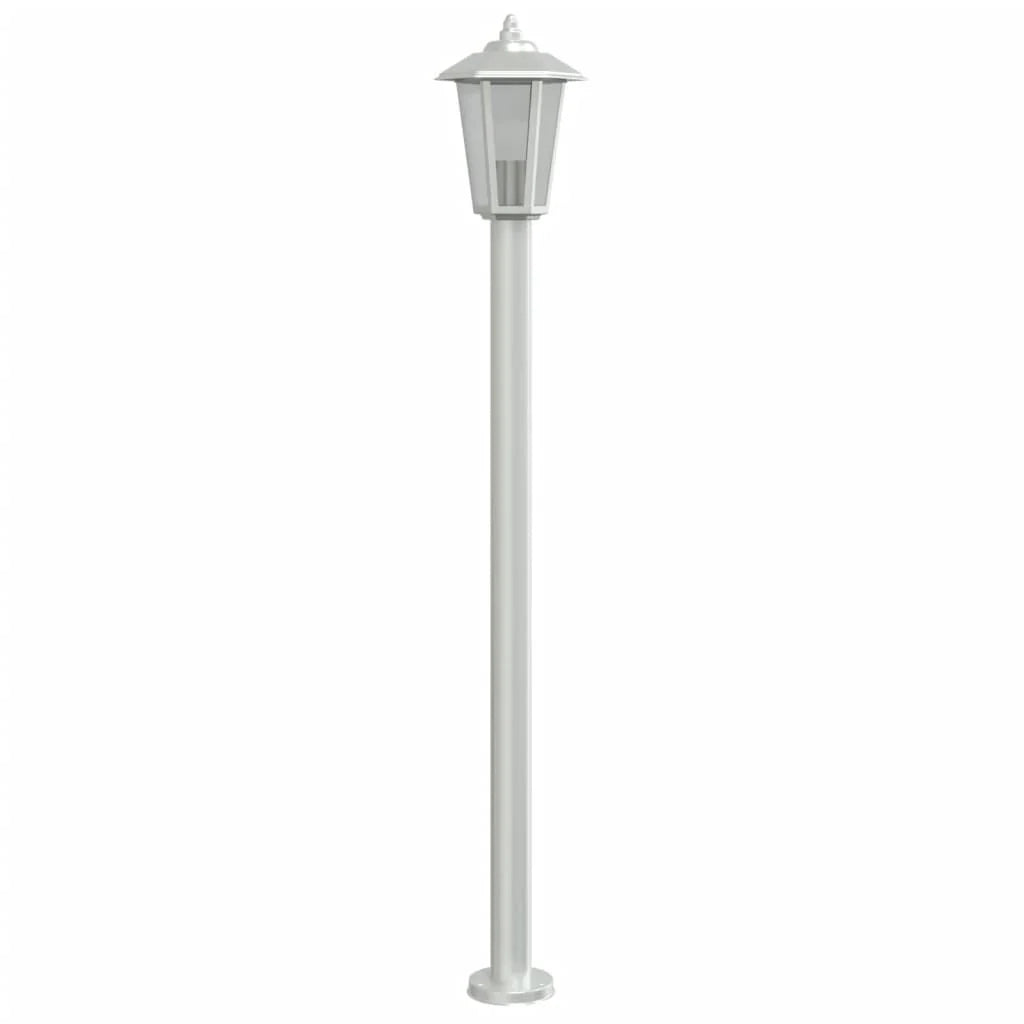 Lampada da terra per esterni in argento 120 cm in acciaio inox Argento 02_0042516