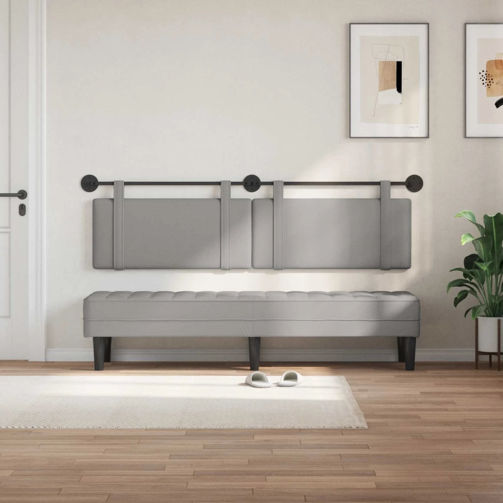 Testiera sospesa Grigio Nuvola Tessuto 42031495