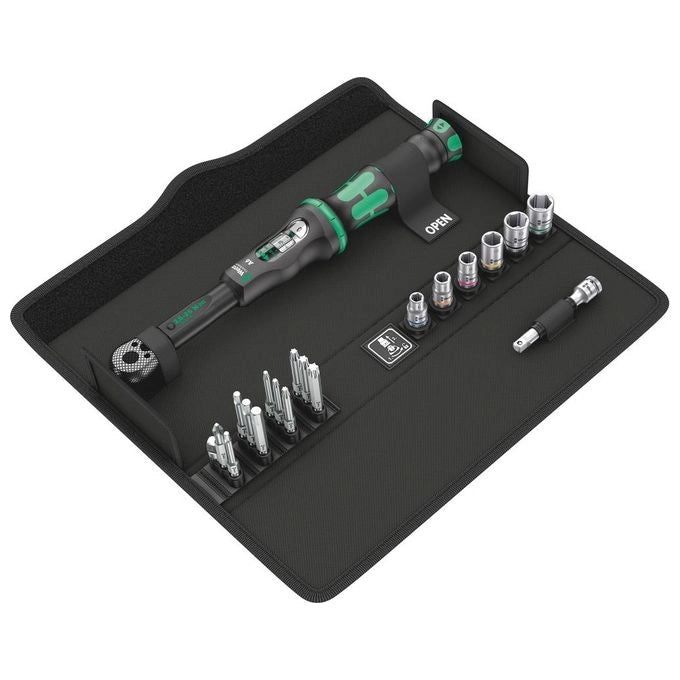 Wera 05130110001 Chiave Dinamometrica Meccanica 1-4'' 2,5 - 25 Nm Acciaio con Custodia Inclusa colore Nero Verde