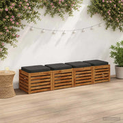 Cuscini per Sedia in 4 Pezzi VUGHT 4 pcs 100% Poliestere 946250