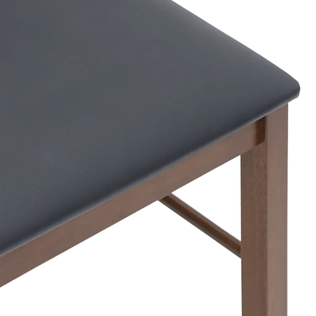 Sedie da Pranzo con Cuscini 2pz Marrone Legno Massello di Hevea 4102426