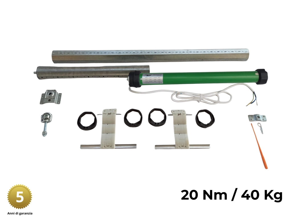 Kit Motore Tapparella Elettrica 40 kg 20 Nm Sicurezza Anti Sollevamento