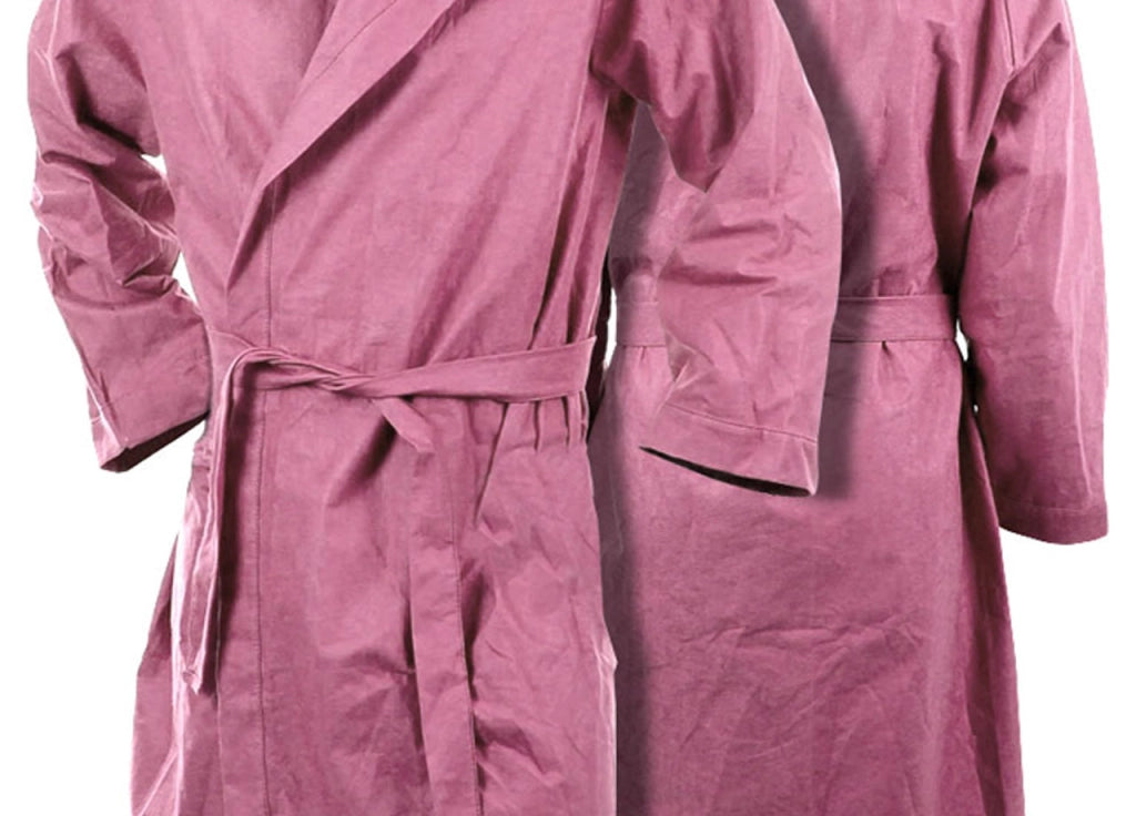 Accappatoio Con Cappuccio In Microfibra Taglia Adulto Unisex In Tinta Unita - L - Rosa