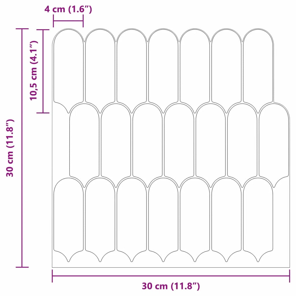 Piastrella Piuma 10 pz Azzurro 30 x 30 cm Poliuretano e PET CFW5607186