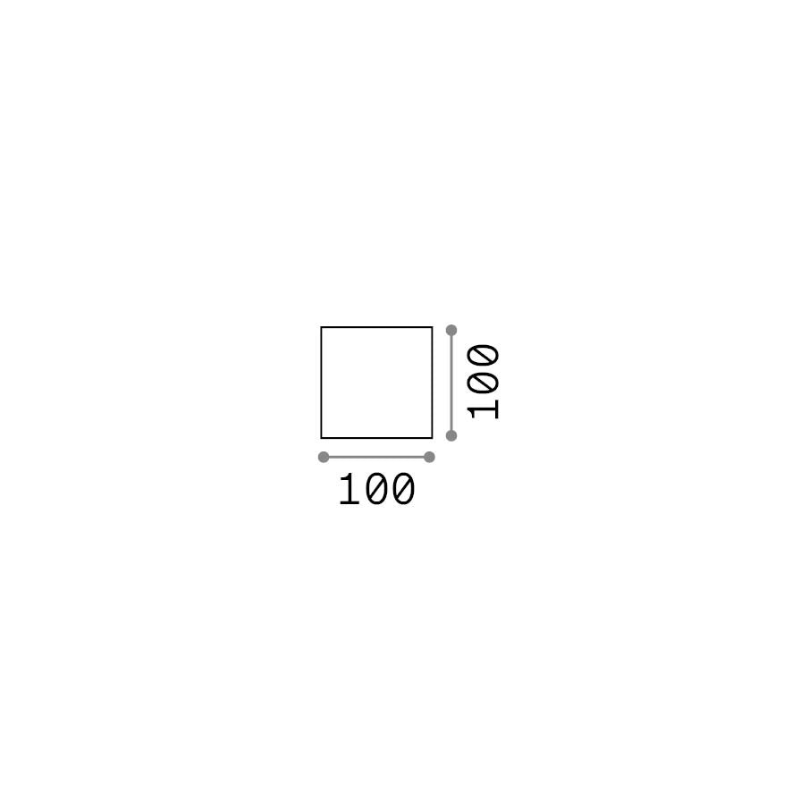 Applique Per Esterno Atom 2 Luci Led Grigia