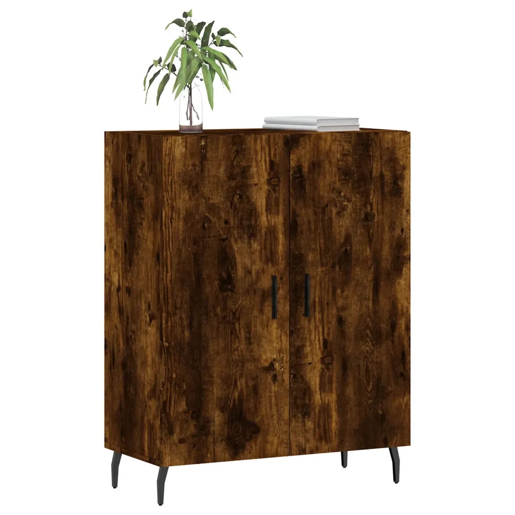 Credenza-Buffet-Armadio da cucina Rovere Fumo 69,5x34x90 cm in Legno Multistrato 345830