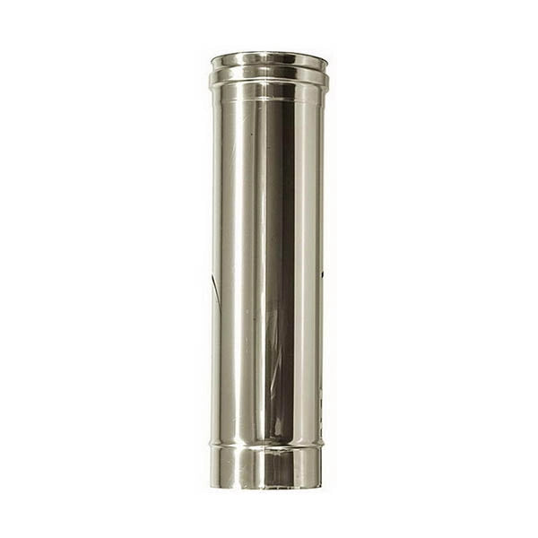 Canna fumaria DN 120 L 0.5 mt  L 500mm tubo acciaio inox 316