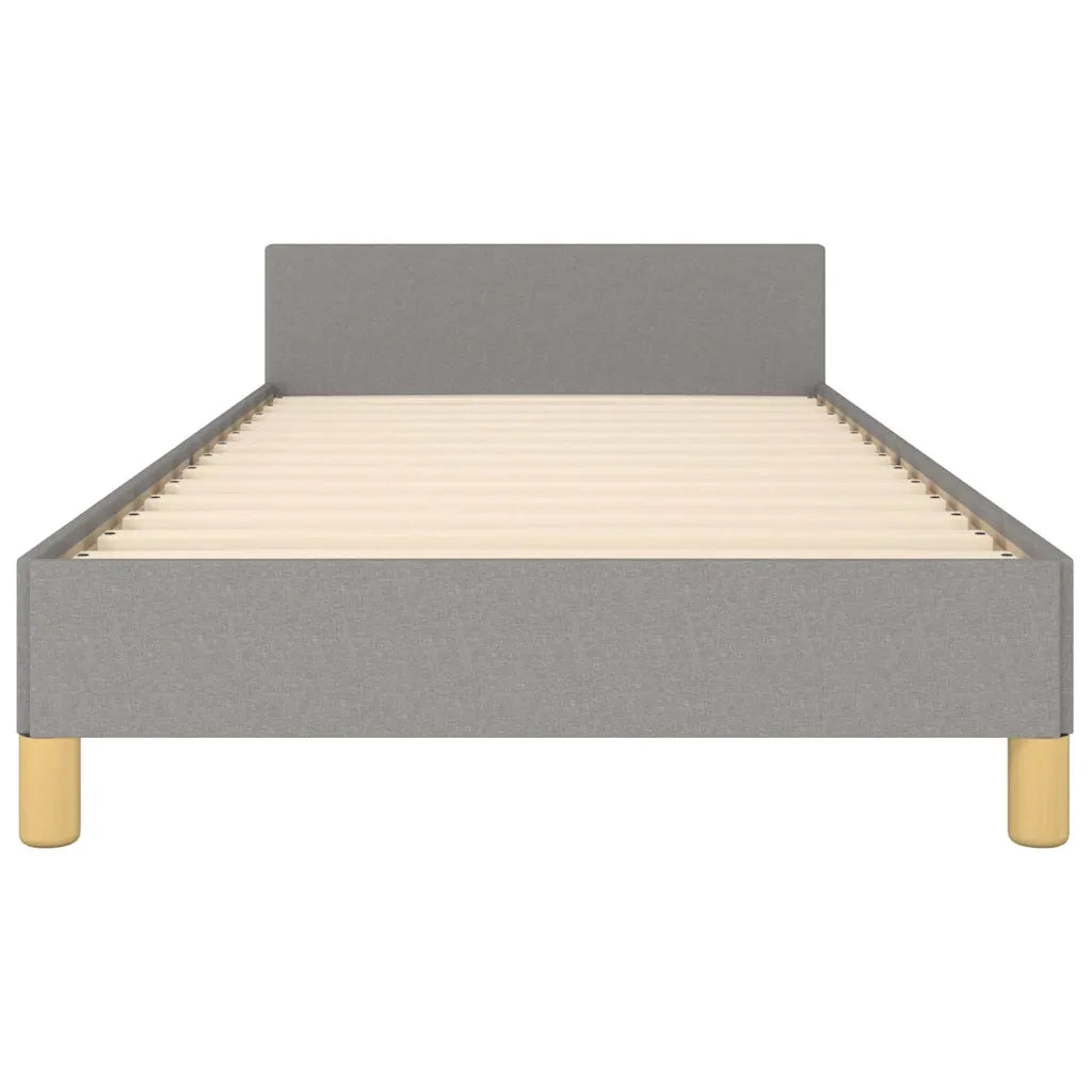 Giroletto senza Materasso Grigio Chiaro 90x190 cm Tessuto 347375