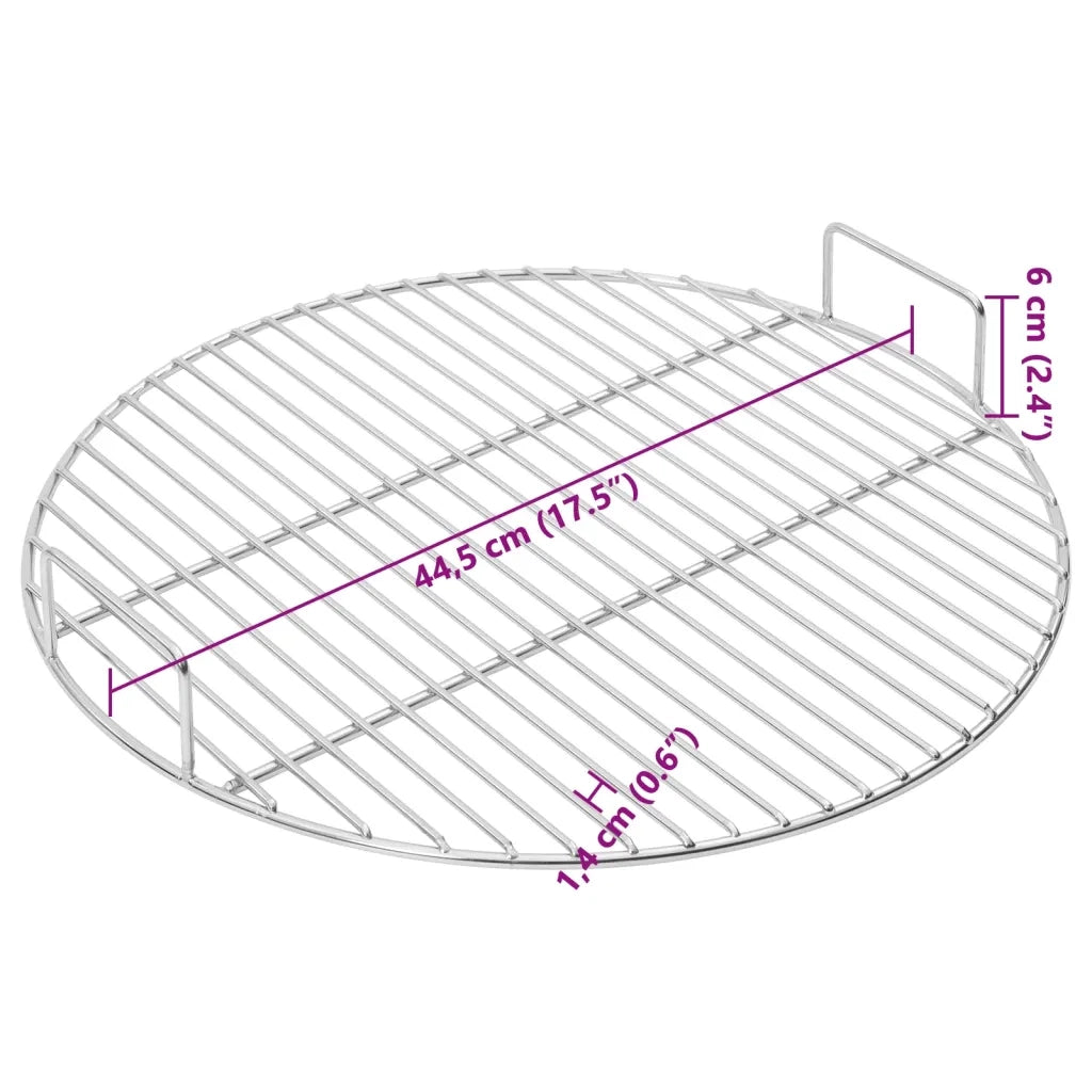 Griglia con Maniglie Rotonda ?44,5 cm in Acciaio Inox 304 CFW7800297