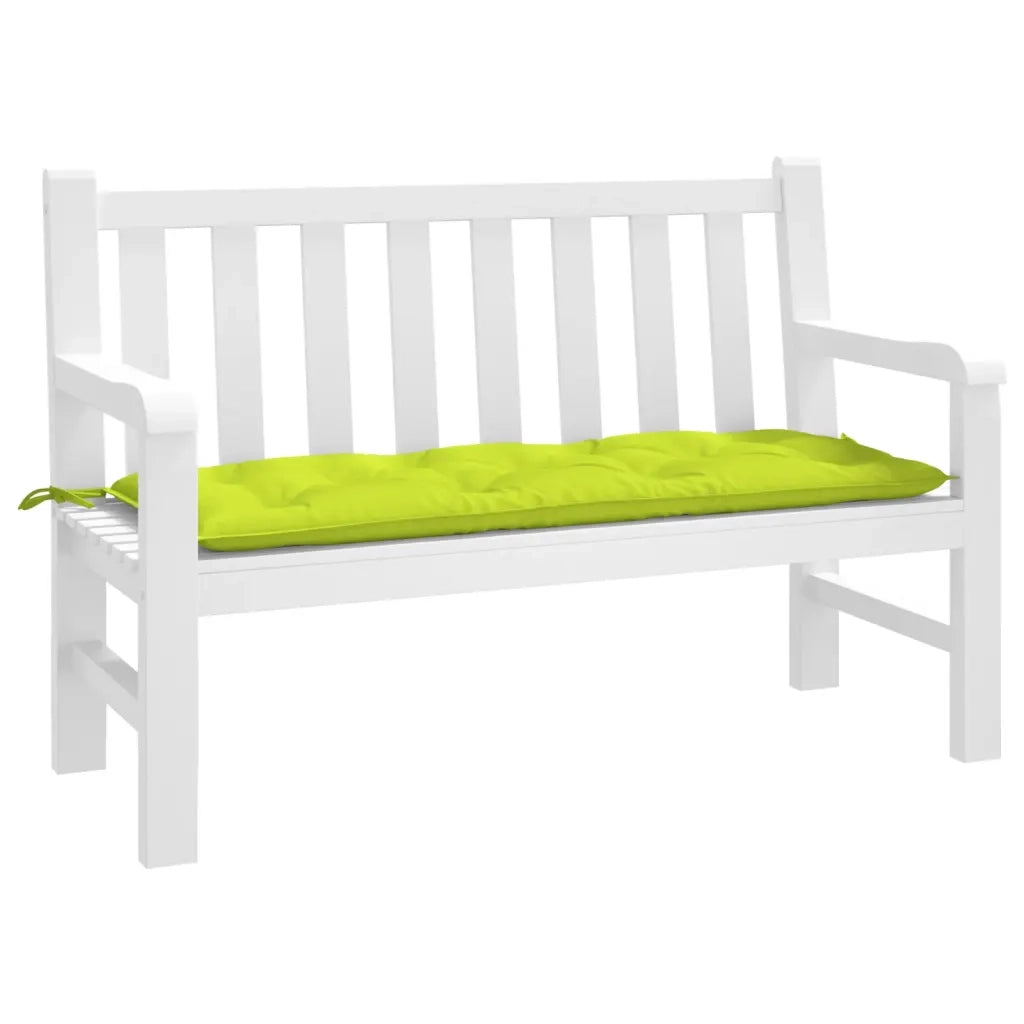 Cuscino per Panca Verde Brillante 120x50x7 cm in Tessuto Oxford 361594