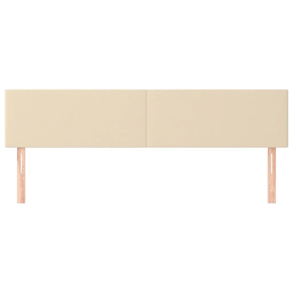 Testiera | Testata Crema 200x5x78/88 cm in Tessuto