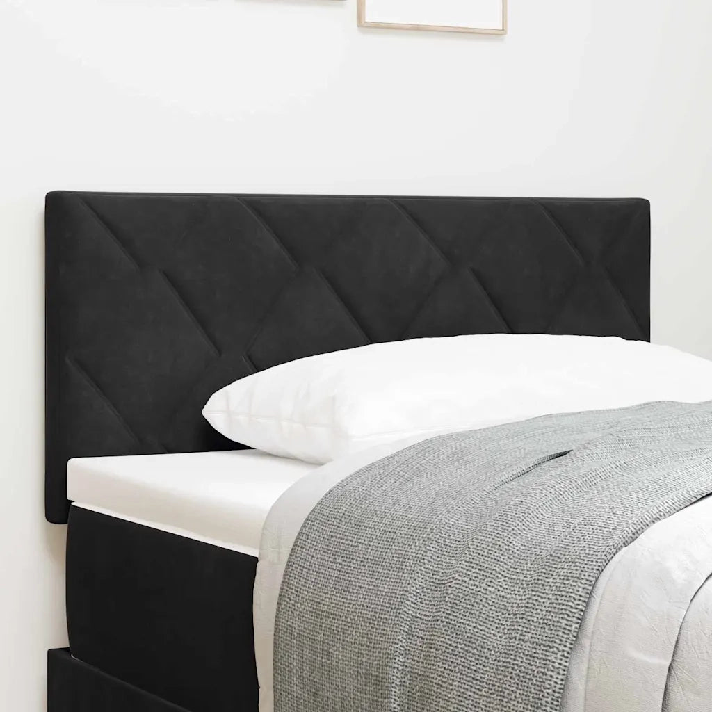 Testiera | Testata Nero 100 cm Velluto