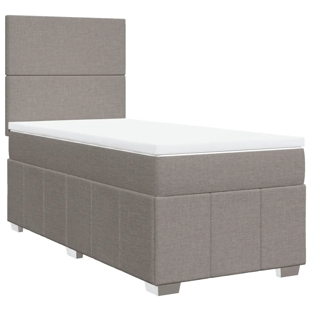 Giroletto a Molle con Materasso Tortora 90x200 cm inTessuto 3291548