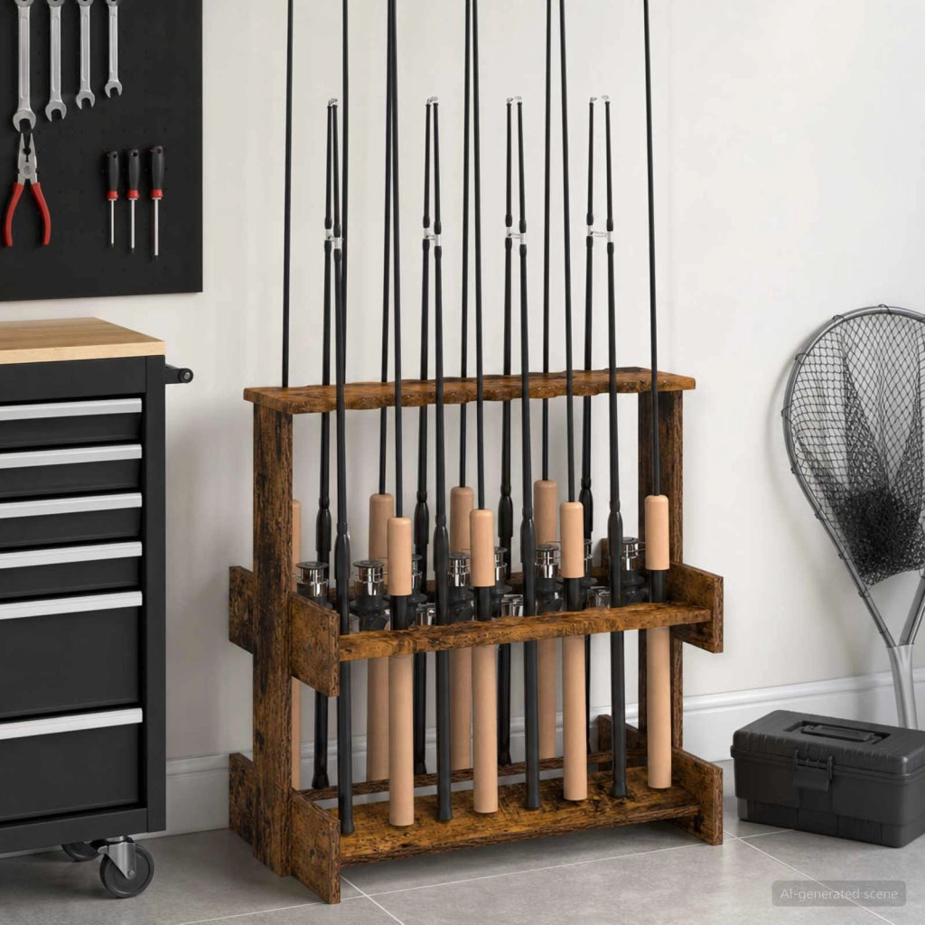 Supporto per canne da pesca Legno ingegnerizzato 3429739