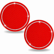 Onderzetters auto per 2 pezzi - accessori auto universali - diamanti sprakelanti con cristalli di diamante 2,75 pollici in silicone antiscivolo con diamanti bianchi - per donne e signore