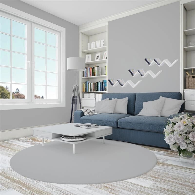 MAURY'S MENSOLA ZIG ZAG DIMENSIONI 59X12X12 CM IN COLORE BIANCO