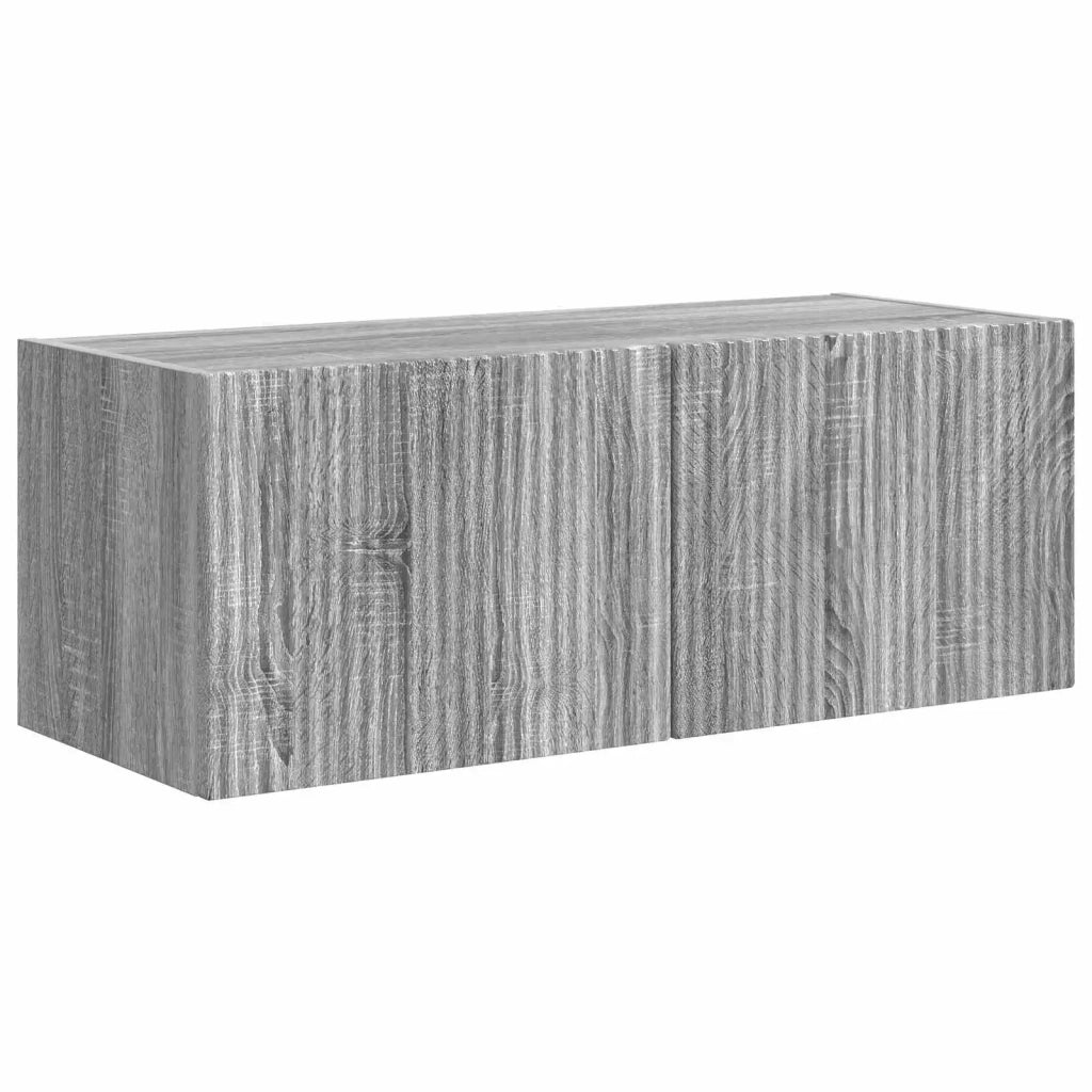 Set mobile TV 3 pz | Armadietto TV | Mobile Porta TV Grigio Sonoma Legno multistrato