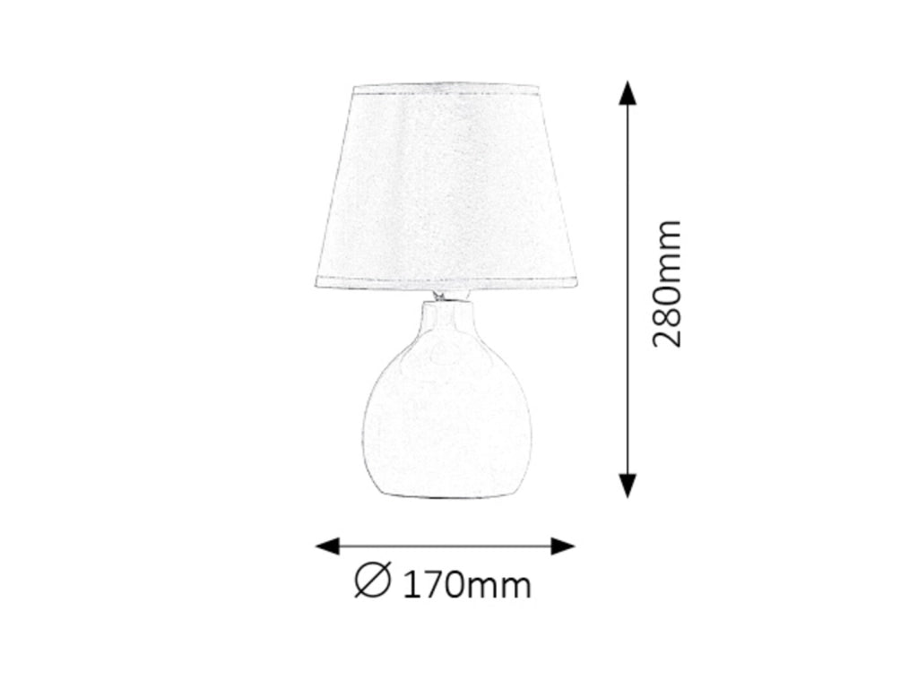 Lampada da tavolo Ingrid bordeaux E14 Rabalux 4478