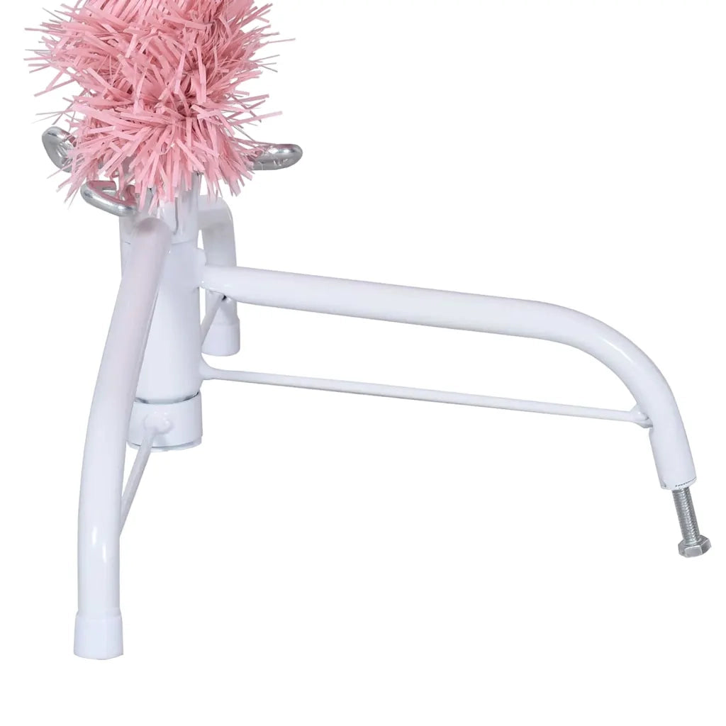 Albero di Natale | Decorazioni natalizie artificiale con luci integrate Rosa 150 cm PVC