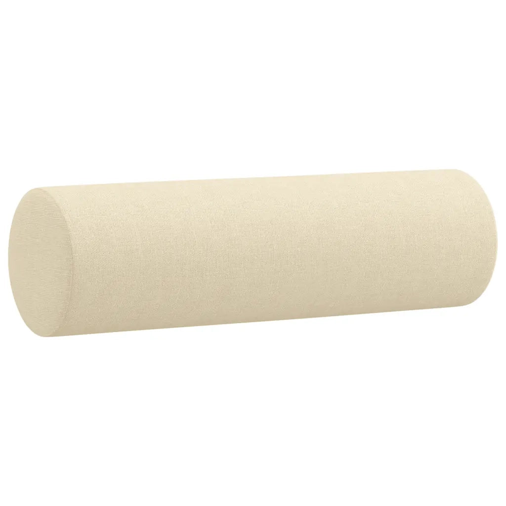Divano a 2 Posti con Cuscini-Sofa 2 Posti con Cuscini Crema 140 cm in Tessuto 852246
