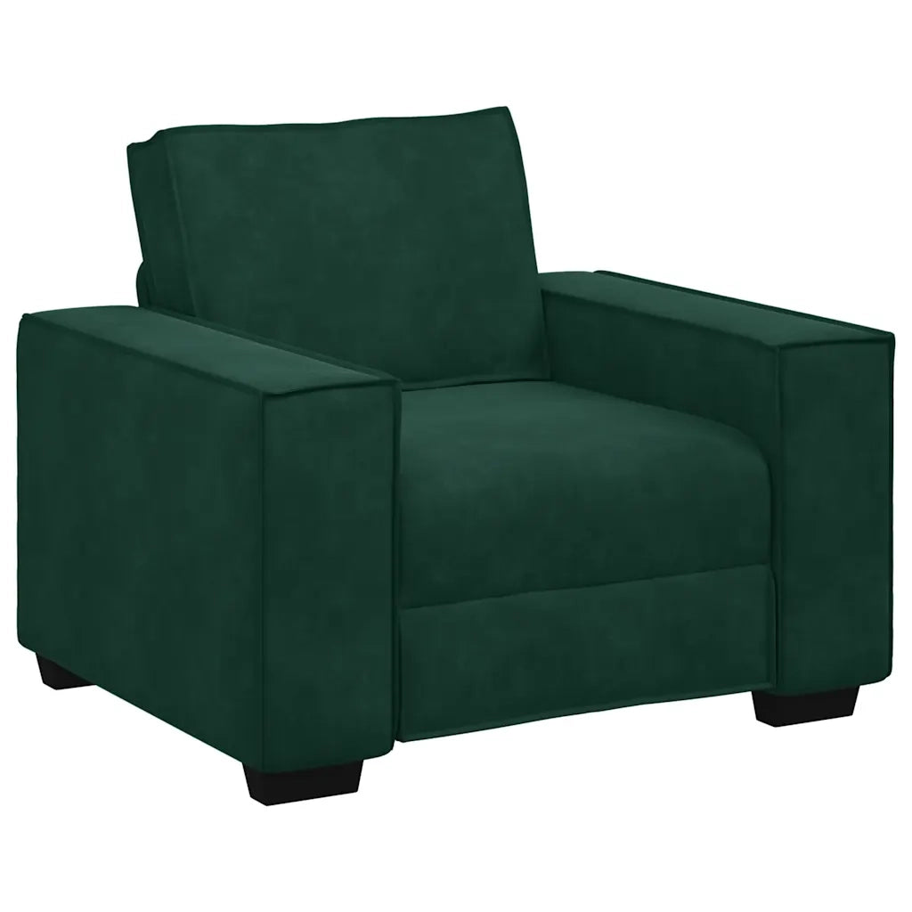 Divano Sedia Verde Scuro 100x78x84 cm Velluto 4105002