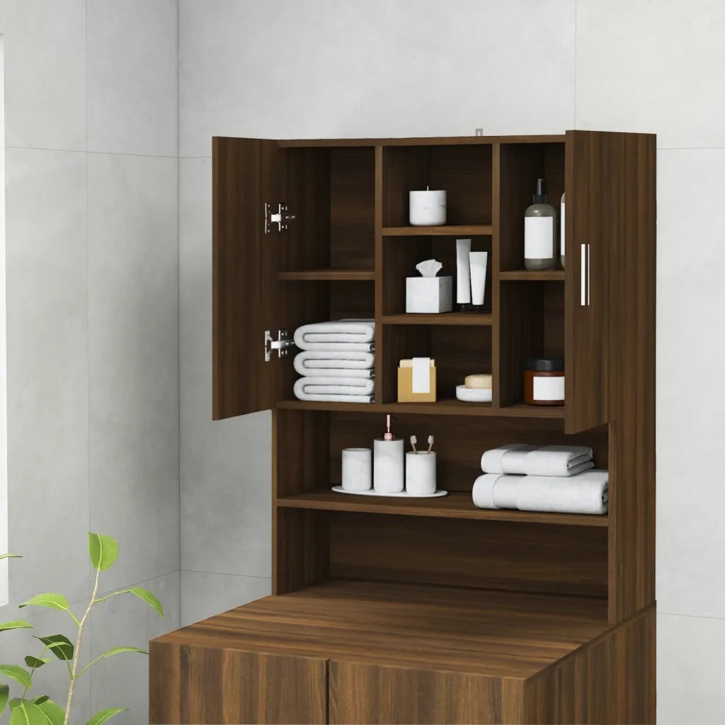 Mobile per Lavatrice Rovere Marrone 70,5x25,5x90 cm 815947